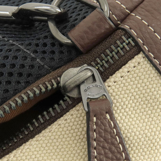 COACH Sling bag CH074 Canvas, Leather Brown Padson Small Women Used Authentic