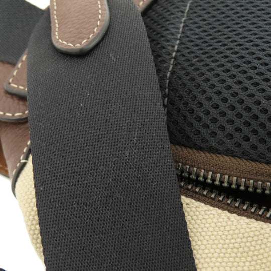 COACH Sling bag CH074 Canvas, Leather Brown Padson Small Women Used Authentic