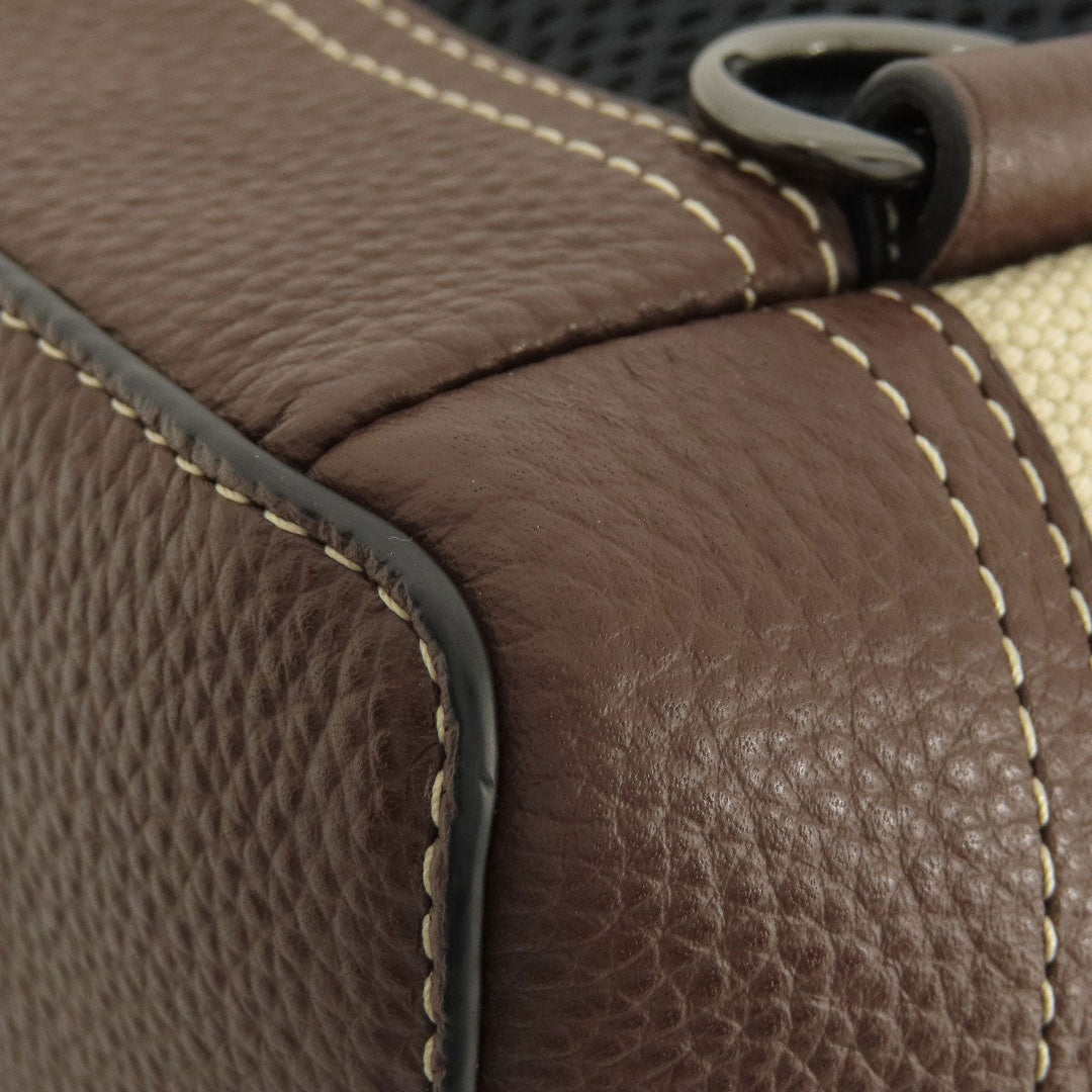 COACH Sling bag CH074 Canvas, Leather Brown Padson Small Women Used Authentic