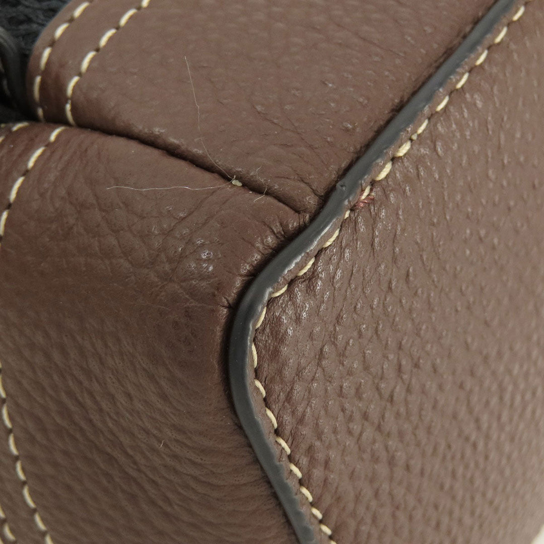 COACH Sling bag CH074 Canvas, Leather Brown Padson Small Women Used Authentic