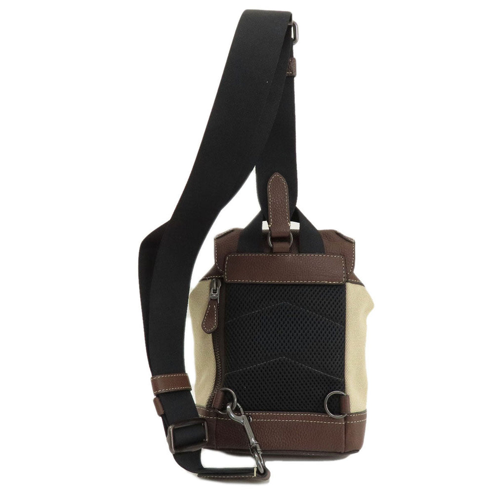 COACH Sling bag CH074 Canvas, Leather Brown Padson Small Women Used Authentic