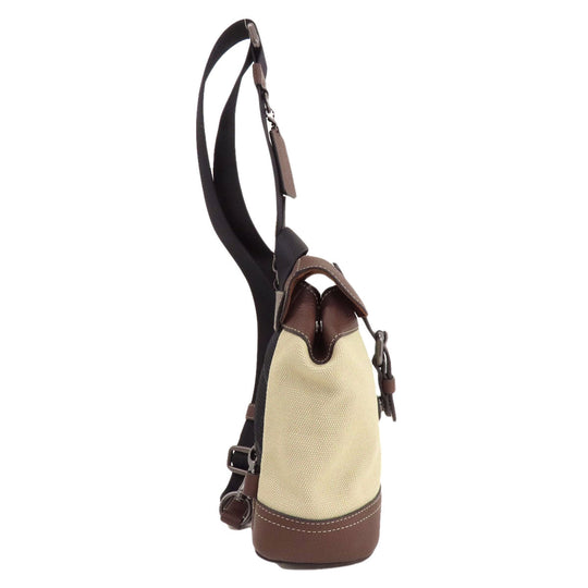 COACH Sling bag CH074 Canvas, Leather Brown Padson Small Women Used Authentic