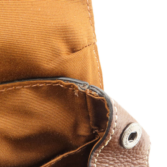 COACH Sling bag CH074 Canvas, Leather Brown Padson Small Women Used Authentic