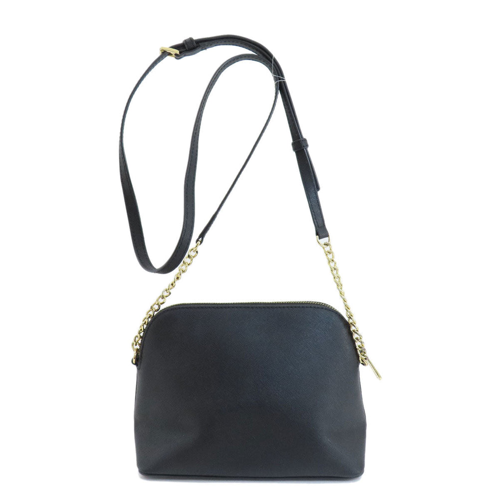 MICHAEL KORS Shoulder Bag PVC black logo Women Used Authentic
