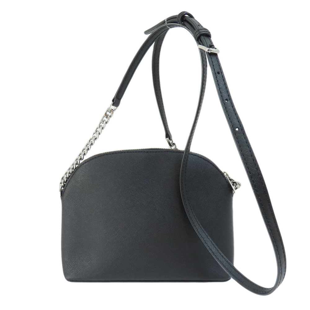 MICHAEL KORS Shoulder Bag PVC black logo Women Used Authentic