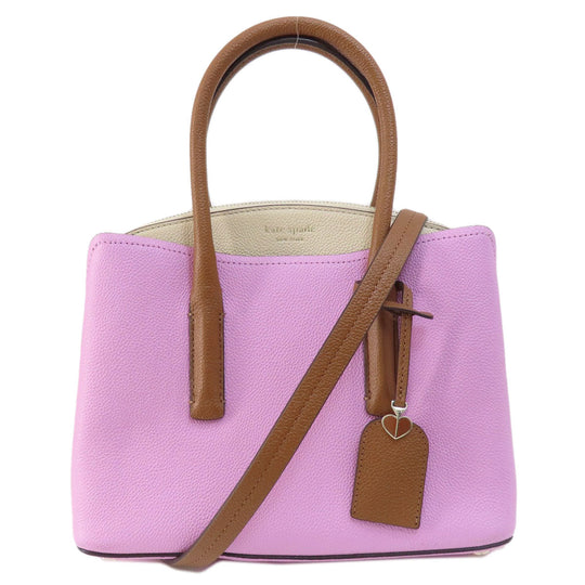 Kate Spade Handbag leather pink logo 2WAY Women Used Authentic