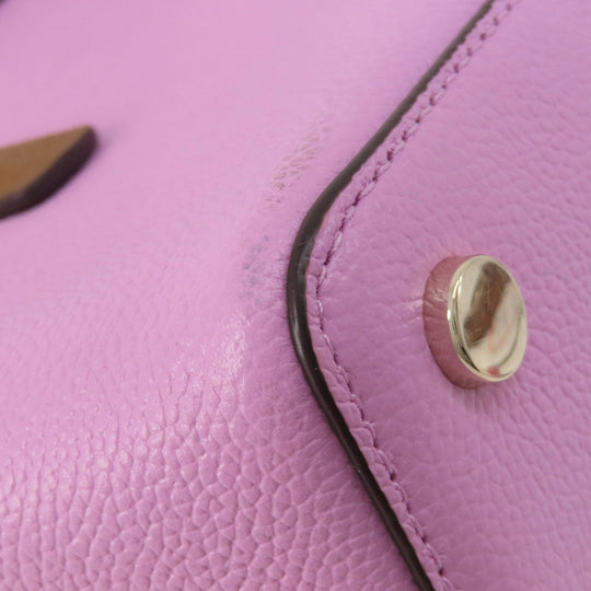 Kate Spade Handbag leather pink logo 2WAY Women Used Authentic