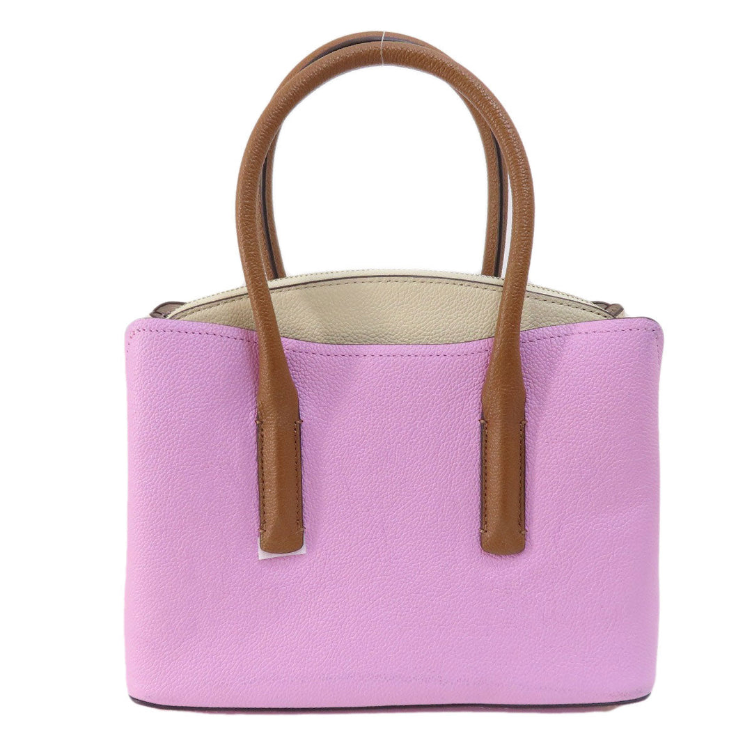 Kate Spade Handbag leather pink logo 2WAY Women Used Authentic