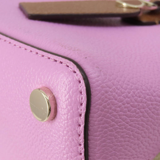 Kate Spade Handbag leather pink logo 2WAY Women Used Authentic