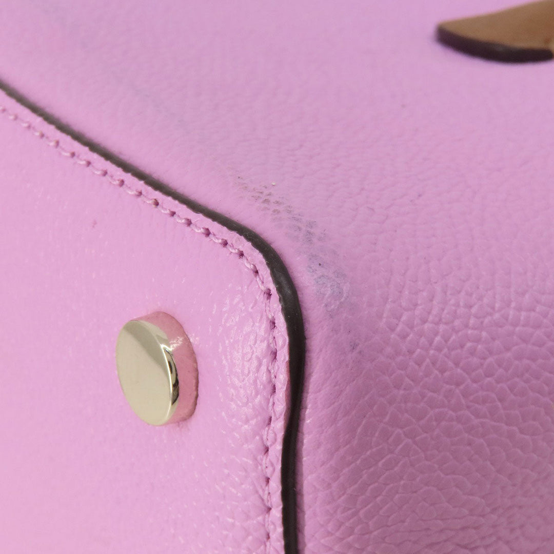 Kate Spade Handbag leather pink logo 2WAY Women Used Authentic