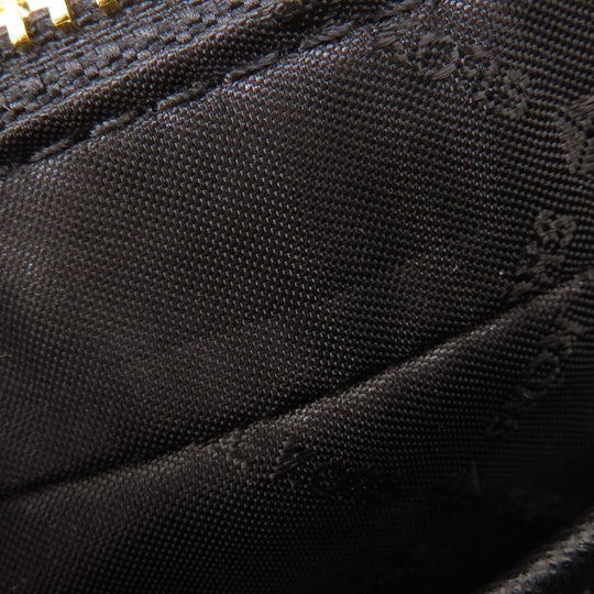 MICHAEL KORS Shoulder Bag leather black logo Women Used Authentic