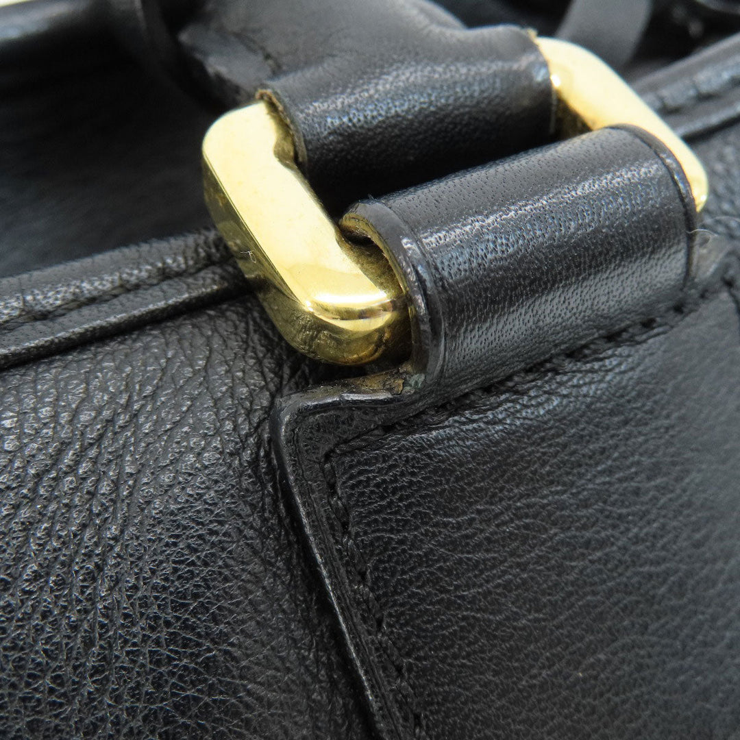 LOEWE Handbag Calfskin black Amazona 2WAY