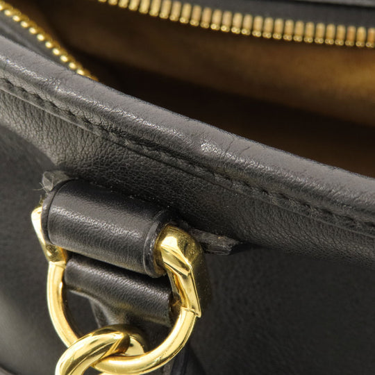 LOEWE Handbag Calfskin black Amazona 2WAY