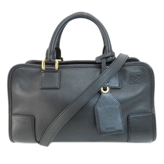 LOEWE Handbag Calfskin black Amazona 2WAY