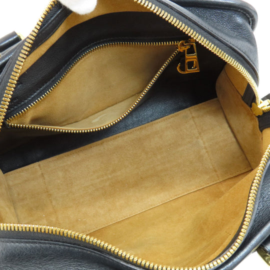 LOEWE Handbag Calfskin black Amazona 2WAY