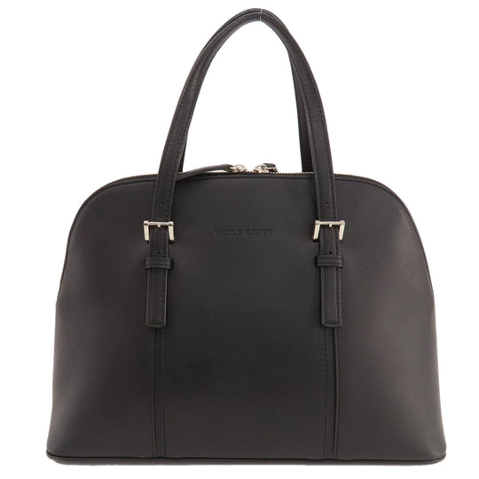 BURBERRY Handbag leather black logo