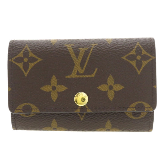 LOUIS VUITTON Key case Key holder  M62630 Monogram canvas Brown Multicles6 Monogram Women Used Authentic