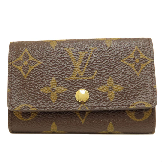 LOUIS VUITTON Key case Key holder  M62630 Monogram canvas Brown Multicles6 Monogram Women Used Authentic