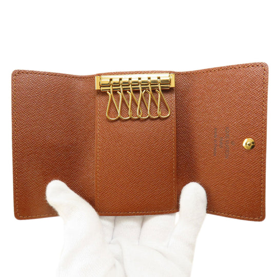LOUIS VUITTON Key case Key holder  M62630 Monogram canvas Brown Multicles6 Monogram Women Used Authentic