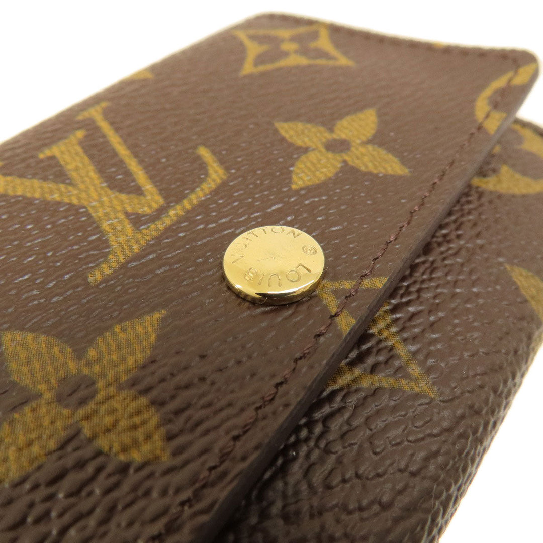 LOUIS VUITTON Key case Key holder  M62630 Monogram canvas Brown Multicles6 Monogram Women Used Authentic