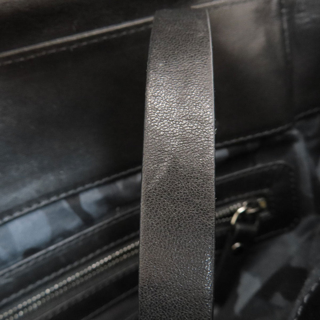 JIMMY CHOO Backpack leather black floyd star motif Women Used Authentic