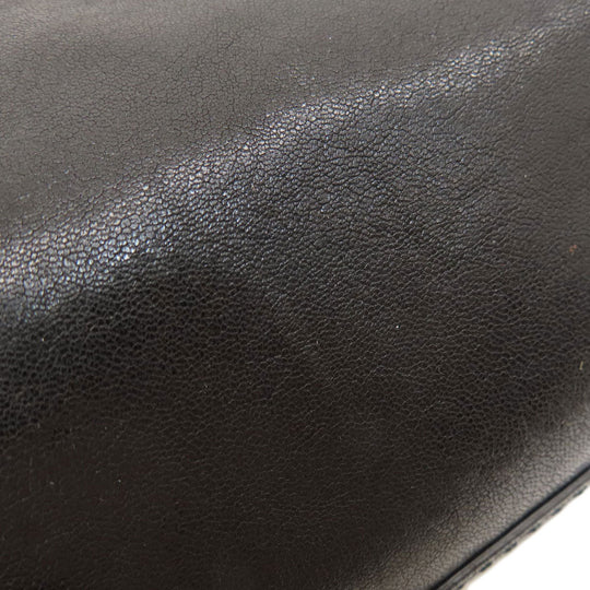 JIMMY CHOO Backpack leather black floyd star motif Women Used Authentic