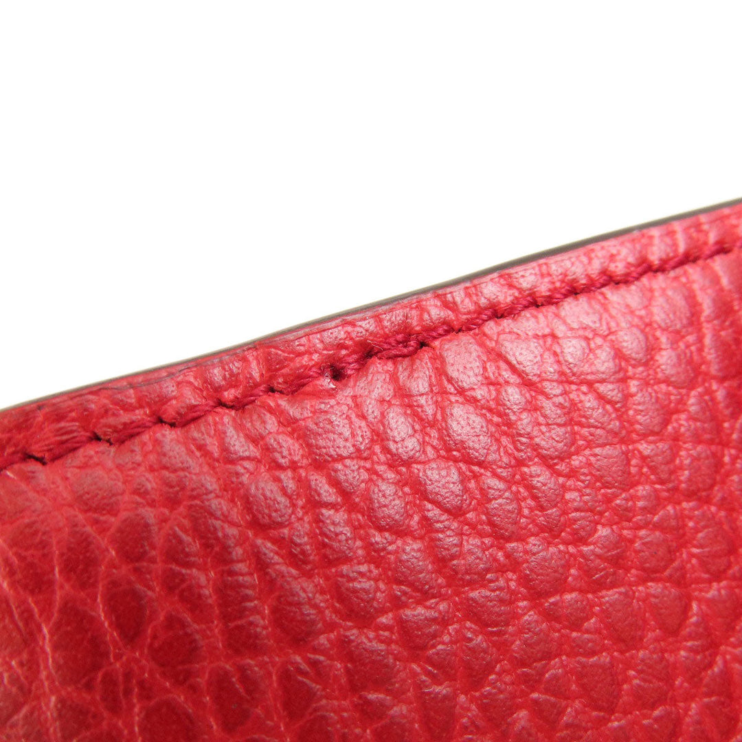 GUCCI Bifold Wallet 449405 leather Red Interlocking G outlet Women Used Authentic