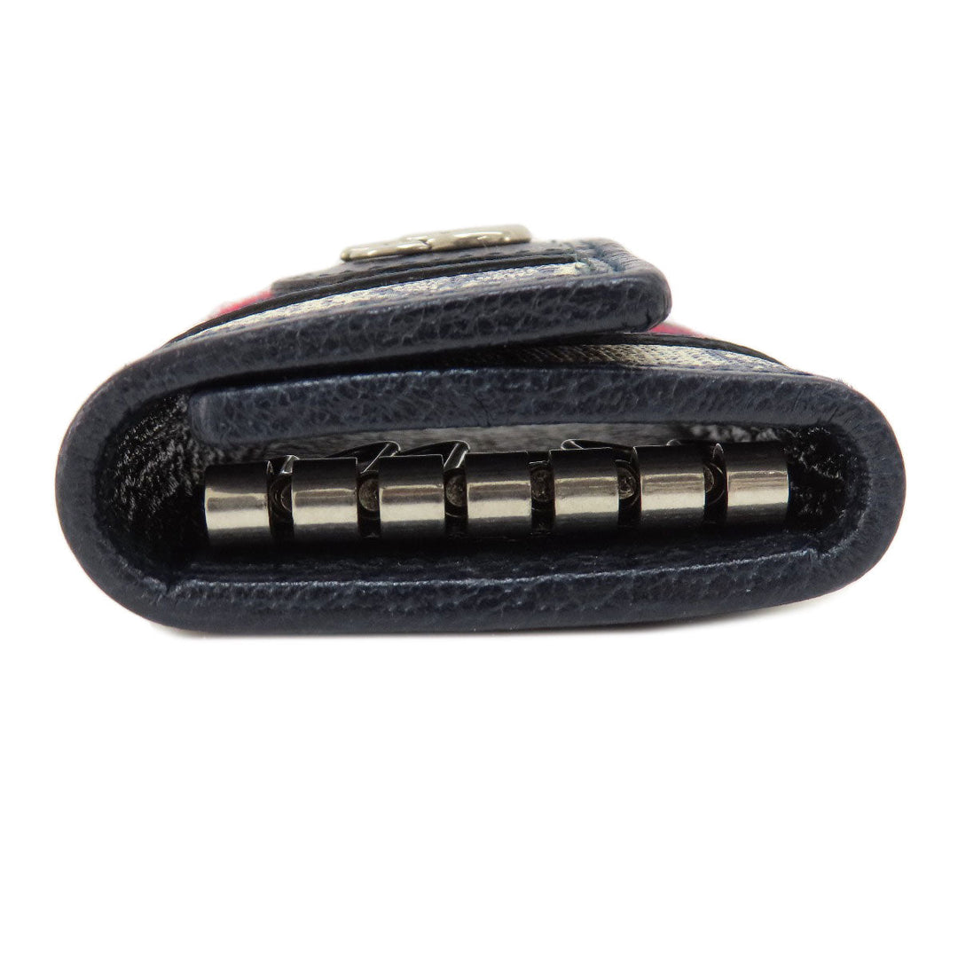 GUCCI Key case Key holder  603732 PVC Navy Ophidia GG Women(Unisex) Used Authentic