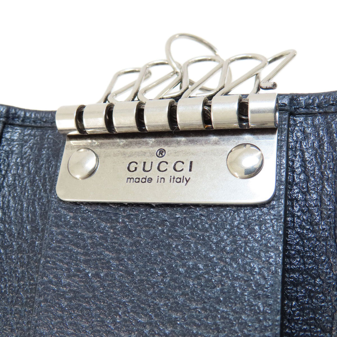 GUCCI Key case Key holder  603732 PVC Navy Ophidia GG Women(Unisex) Used Authentic
