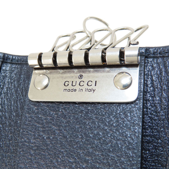 GUCCI Key case Key holder  603732 PVC Navy Ophidia GG Women(Unisex) Used Authentic