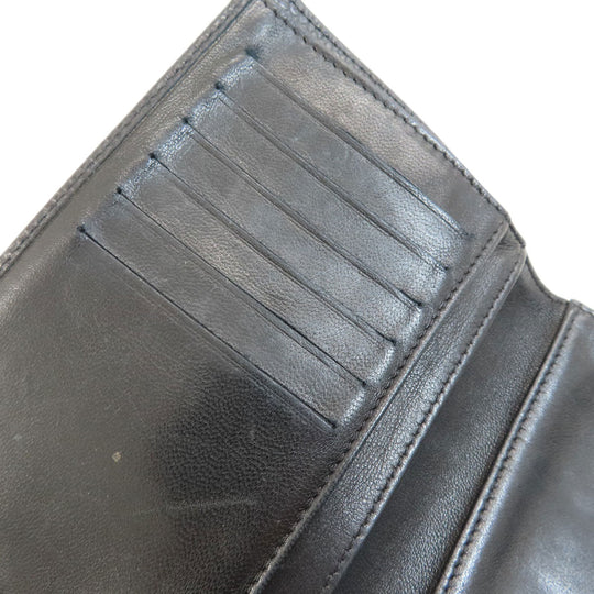 CHANEL Bifold Wallet Caviar skin black COCO Mark