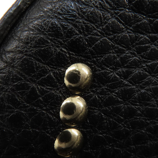 RED VALENTINO Backpack leather black Studs star motif Women Used Authentic