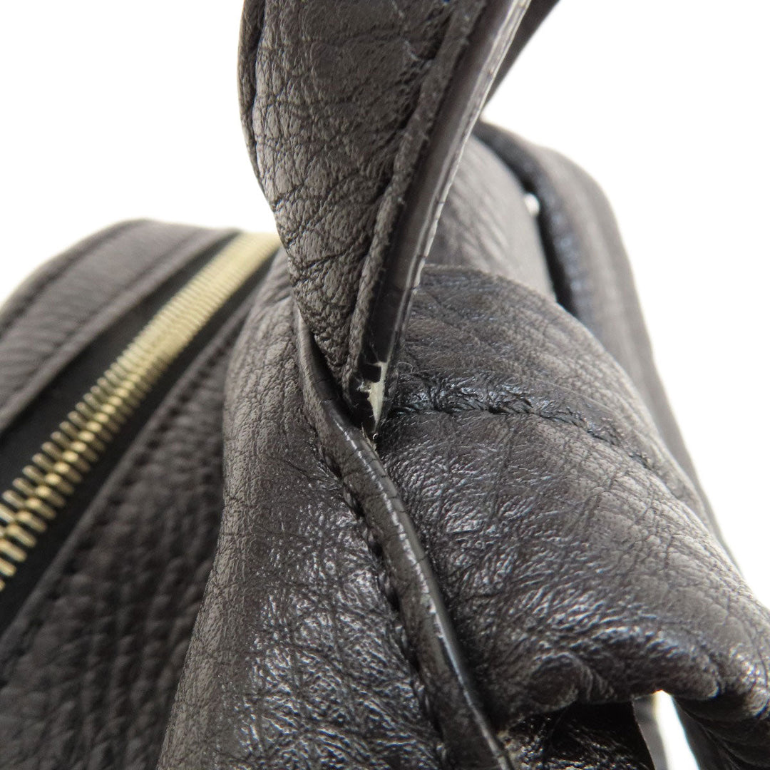 RED VALENTINO Backpack leather black Studs star motif Women Used Authentic