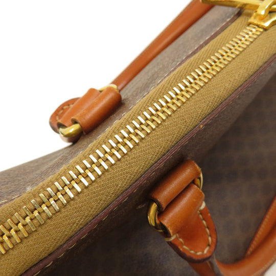 CELINE Handbag PVC Brown Macadam