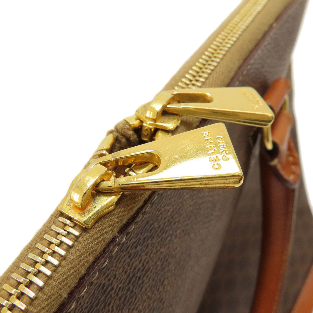 CELINE Handbag PVC Brown Macadam