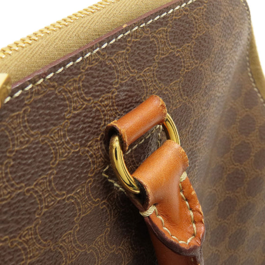 CELINE Handbag PVC Brown Macadam