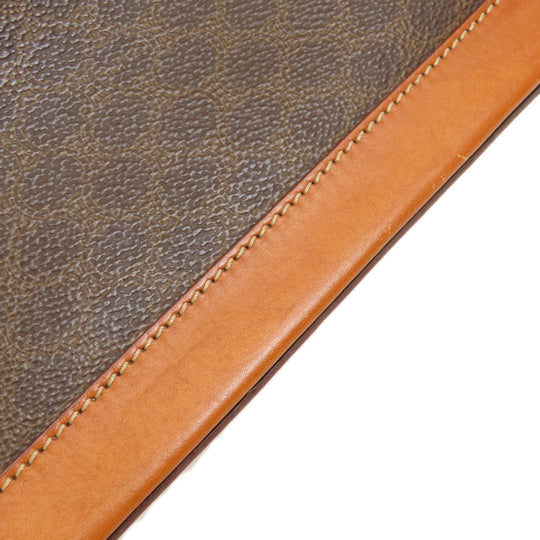 CELINE Handbag PVC Brown Macadam