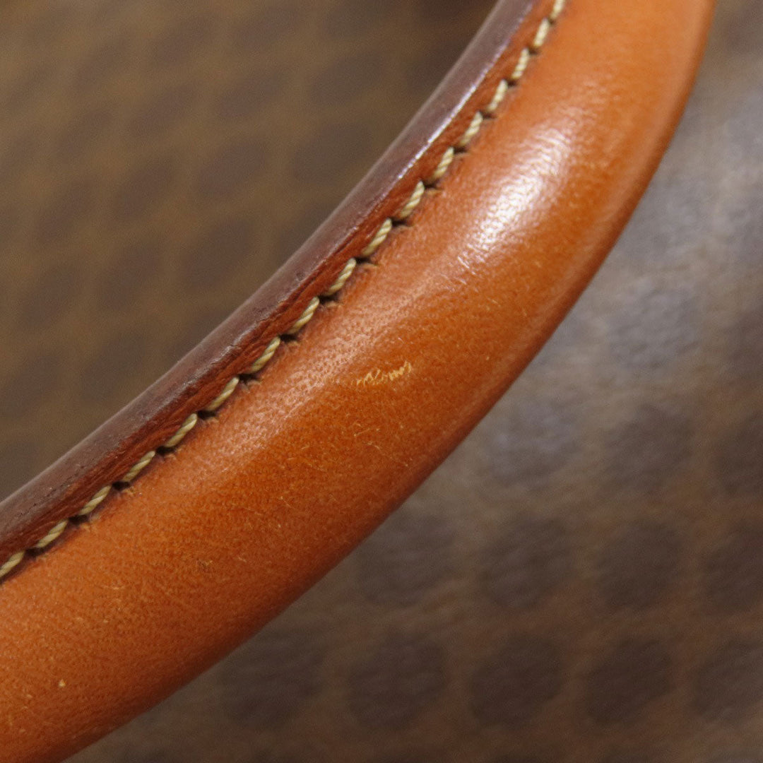 CELINE Handbag PVC Brown Macadam