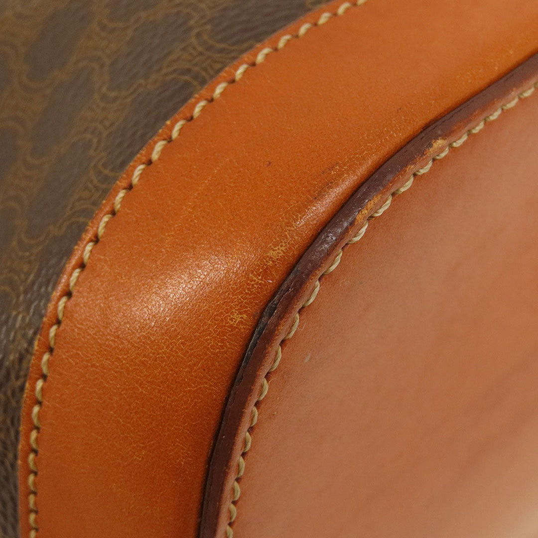 CELINE Handbag PVC Brown Macadam