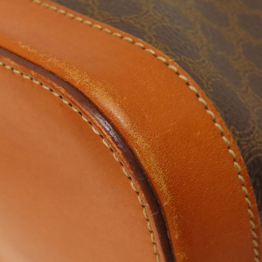 CELINE Handbag PVC Brown Macadam