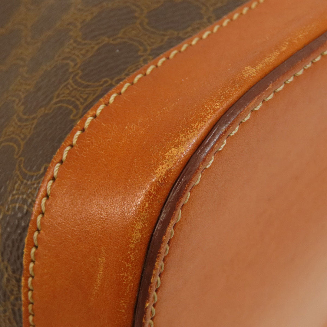 CELINE Handbag PVC Brown Macadam