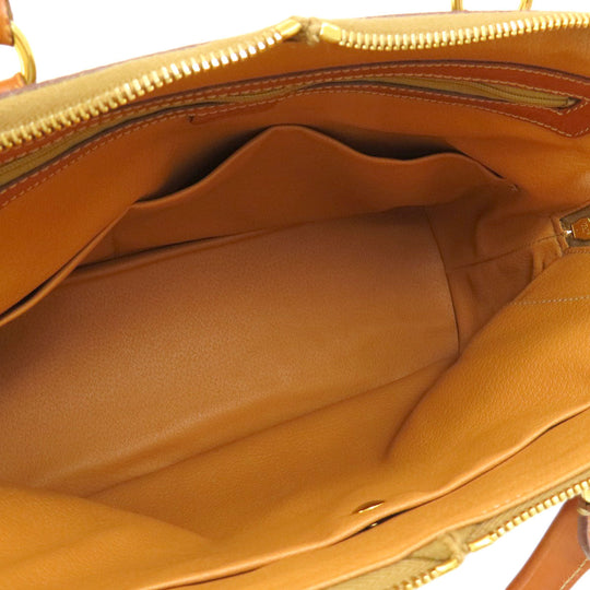 CELINE Handbag PVC Brown Macadam