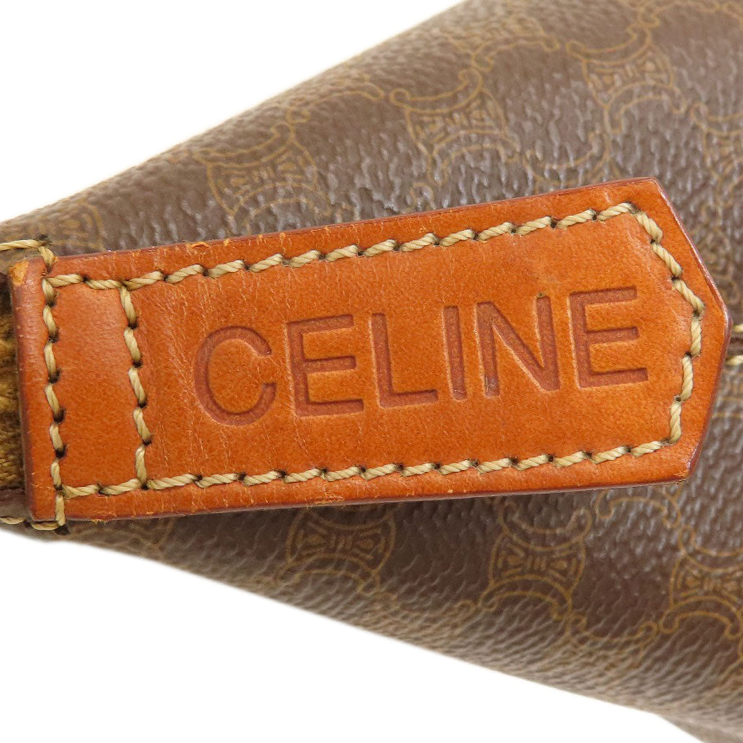 CELINE Handbag PVC Brown Macadam