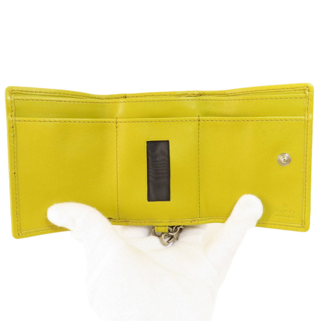 GUCCI Bifold Wallet 256442 leather black GG Shima Women(Unisex) Used Authentic