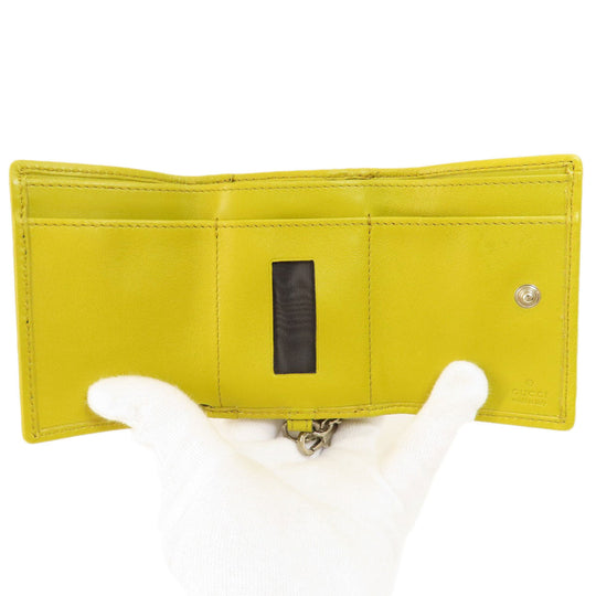 GUCCI Bifold Wallet 256442 leather black GG Shima Women(Unisex) Used Authentic