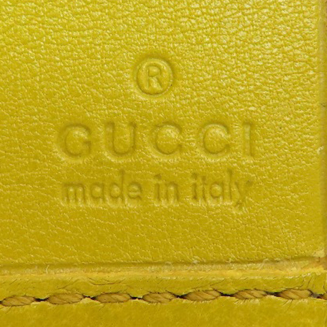GUCCI Bifold Wallet 256442 leather black GG Shima Women(Unisex) Used Authentic