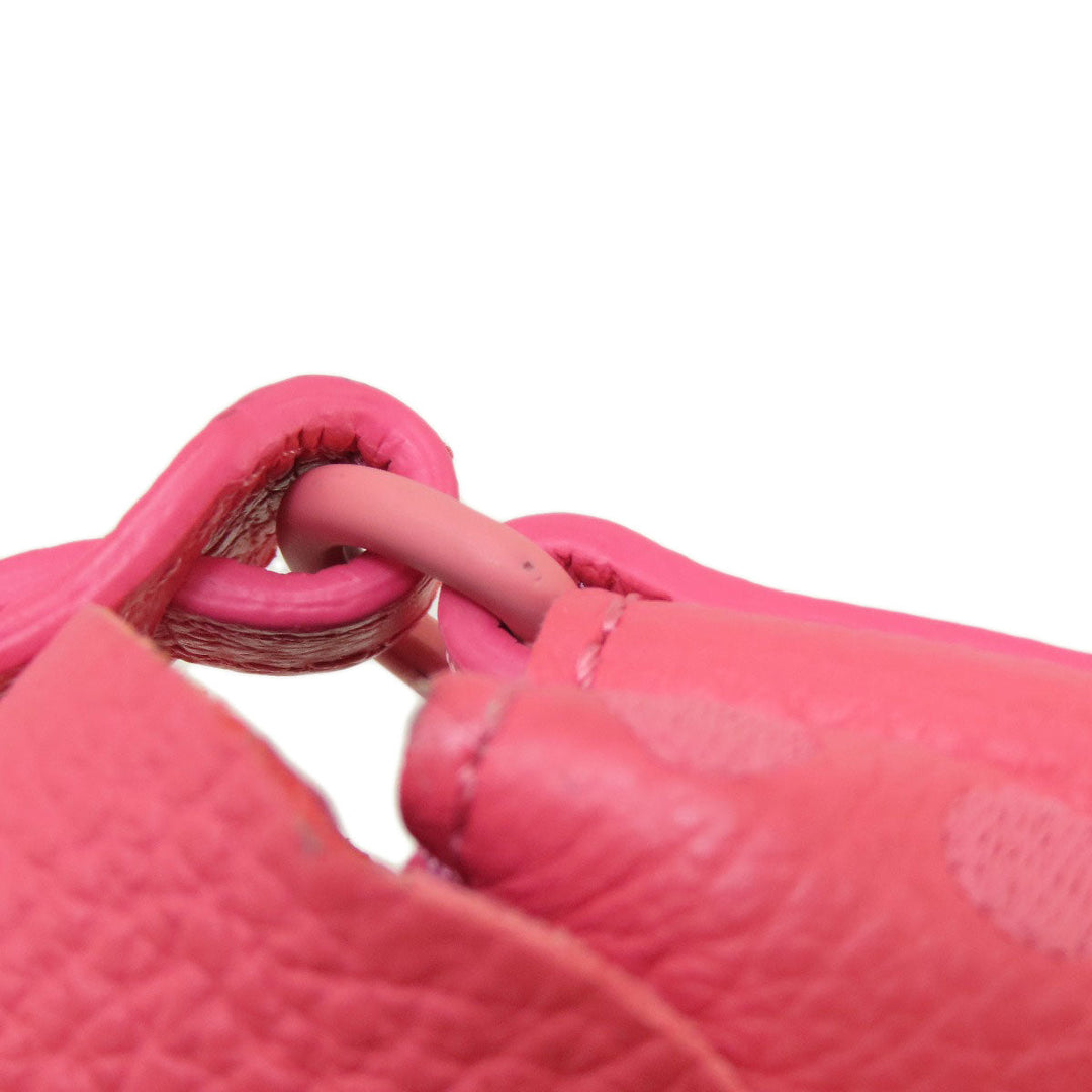 ZANELLATO Handbag leather Fluorescent pink 2WAY Women Used Authentic