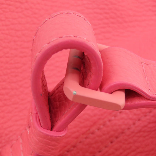 ZANELLATO Handbag leather Fluorescent pink 2WAY Women Used Authentic