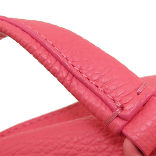 ZANELLATO Handbag leather Fluorescent pink 2WAY Women Used Authentic
