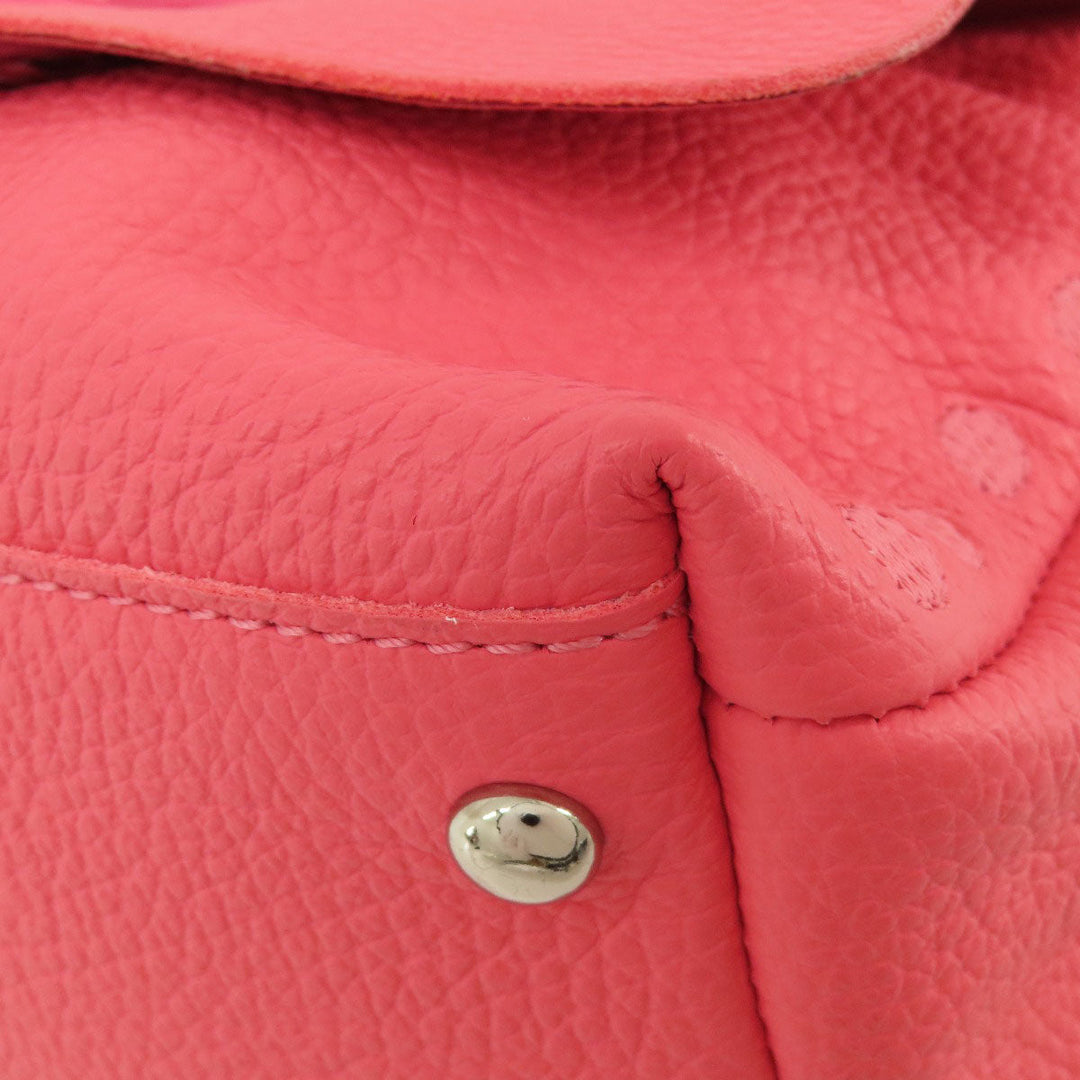 ZANELLATO Handbag leather Fluorescent pink 2WAY Women Used Authentic